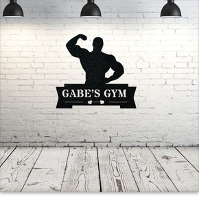 monogram metal gift Bodybuilder Monogram *with LIVE PREVIEW*