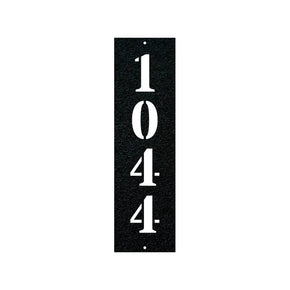 monogram metal gift 15"x4.5" / Black Rectangular House Number Sign