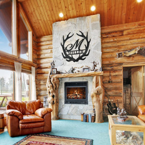 monogram metal gift Antler Monogram