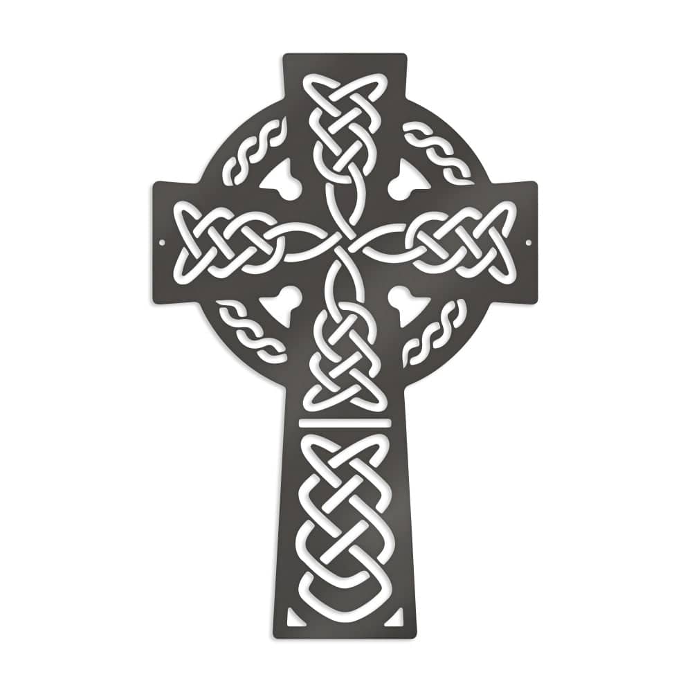 Celtic Knot Cross - Metal Decor Sign