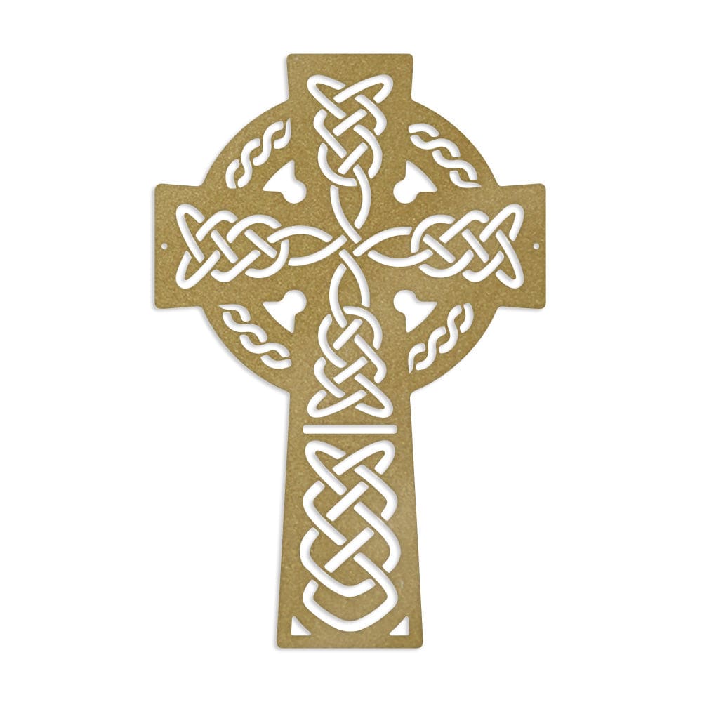 Celtic Knot Cross - Metal Decor Sign