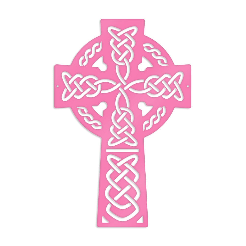Celtic Knot Cross - Metal Decor Sign