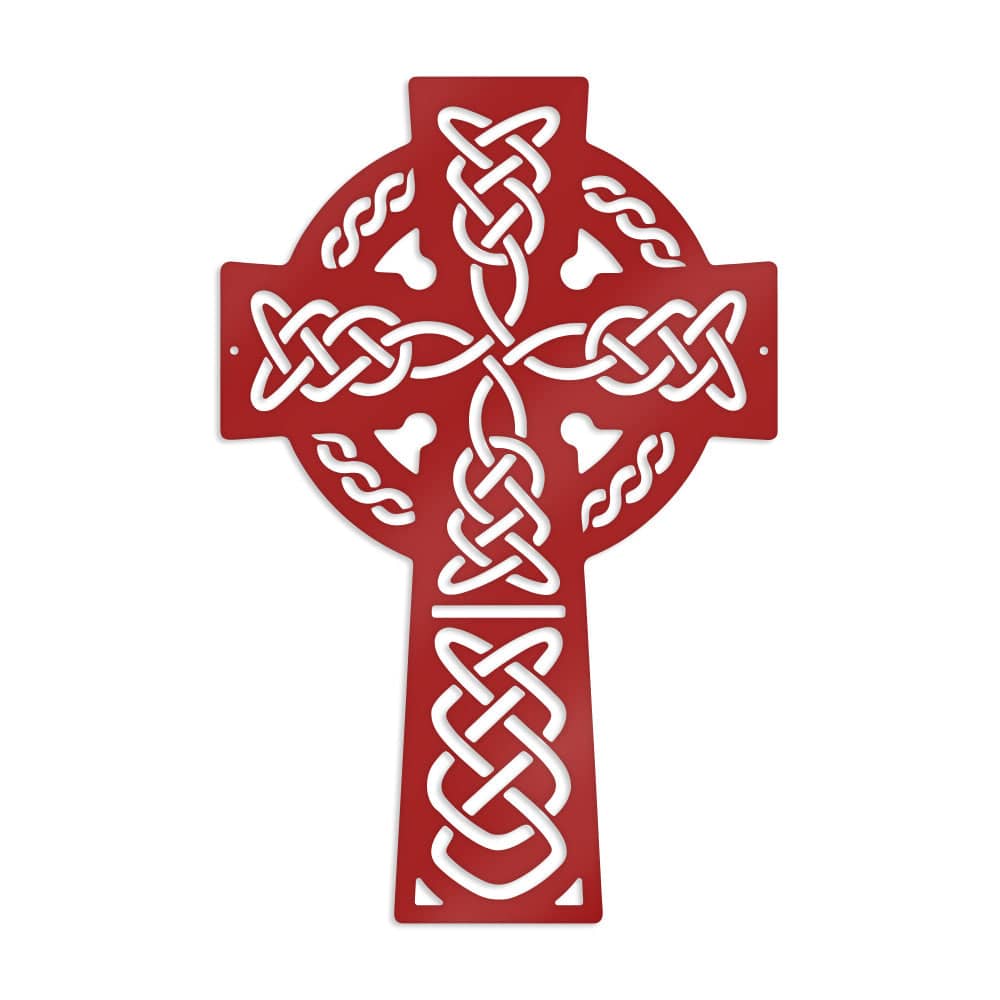 Celtic Knot Cross - Metal Decor Sign