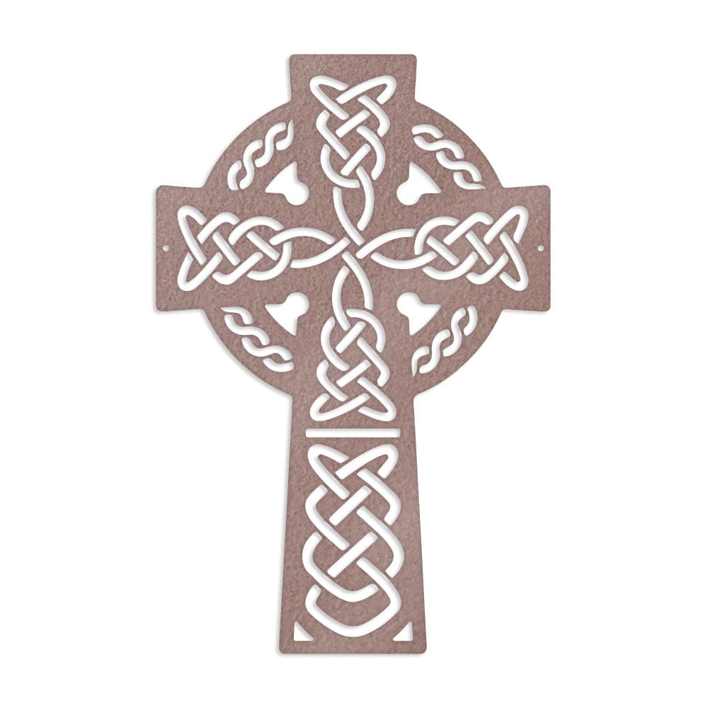 Celtic Knot Cross - Metal Decor Sign