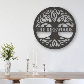 monogram metal gift Tree of Life Monogram *with LIVE PREVIEW*