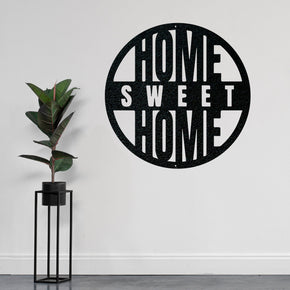 monogram metal gift Home Sweet Home Circle
