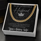 ShineOn Fulfillment Jewelry 14K Yellow Gold Finish / Standard Box Cuban Necklace for Husband