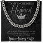 ShineOn Fulfillment Jewelry Cuban Necklace for Husband