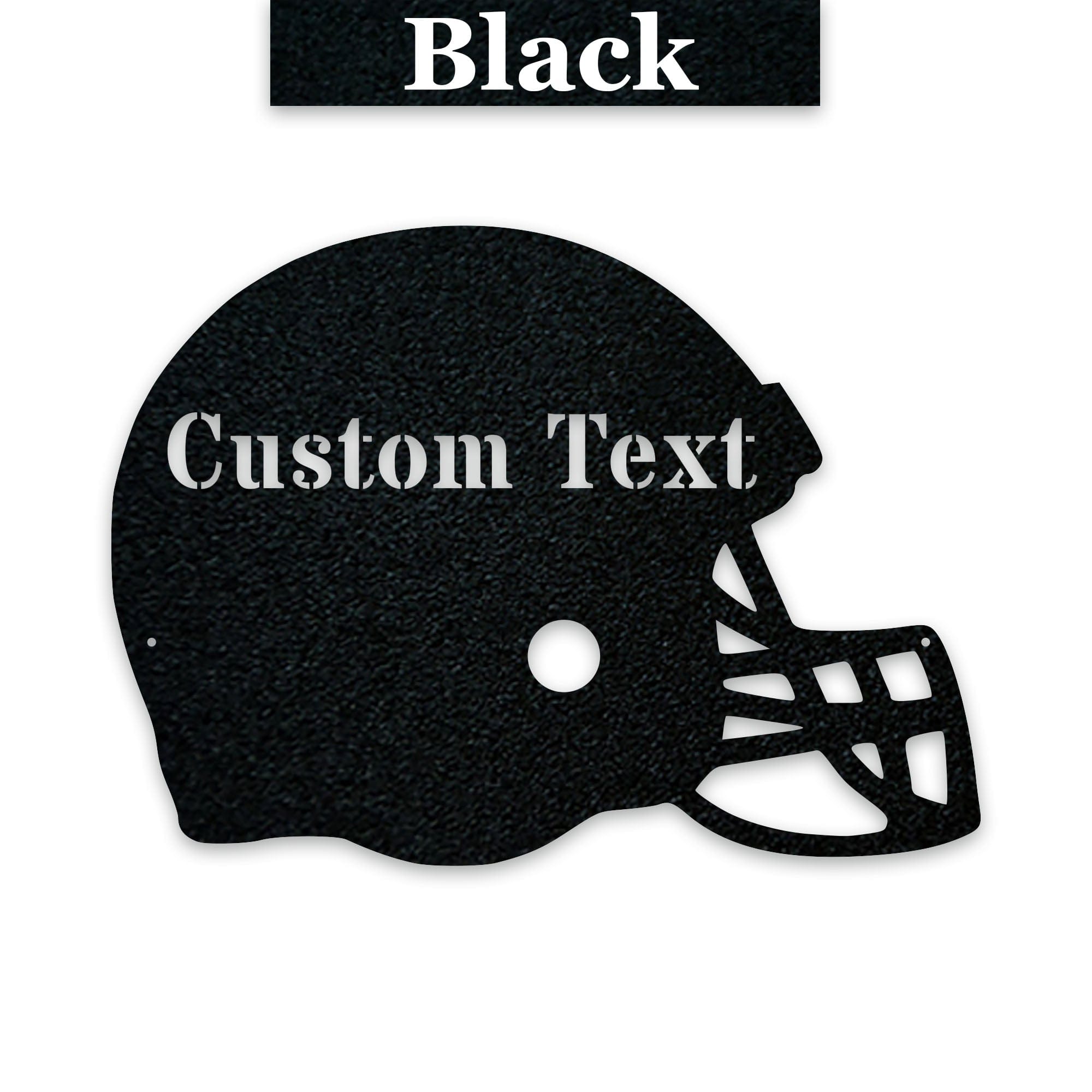 custom football helmet wall art Football Helmet Personalized Metal Sign - Custom Football Decor