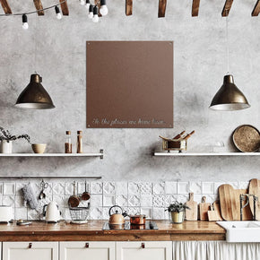 Magnetic Photo Memory Board monogram metal shop 24x24 / Copper