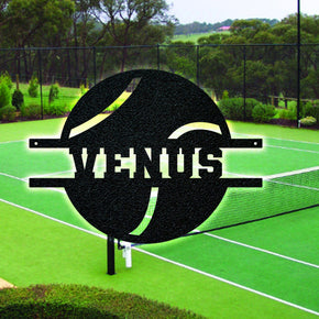 Personalized Tennis Metal Sign - Custom Monogram Sport Wall Decor - Laser Cut monogram metal shop