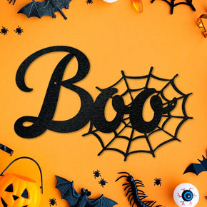 monogram metal gift Halloween Big "Boo" Sign