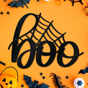 monogram metal gift Halloween Lil' "Boo" Sign