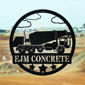 monogram metal gift Construction Collection: The Concrete Mixer