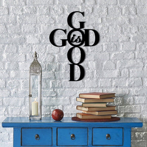 monogram metal gift God is Good - Metal Sign