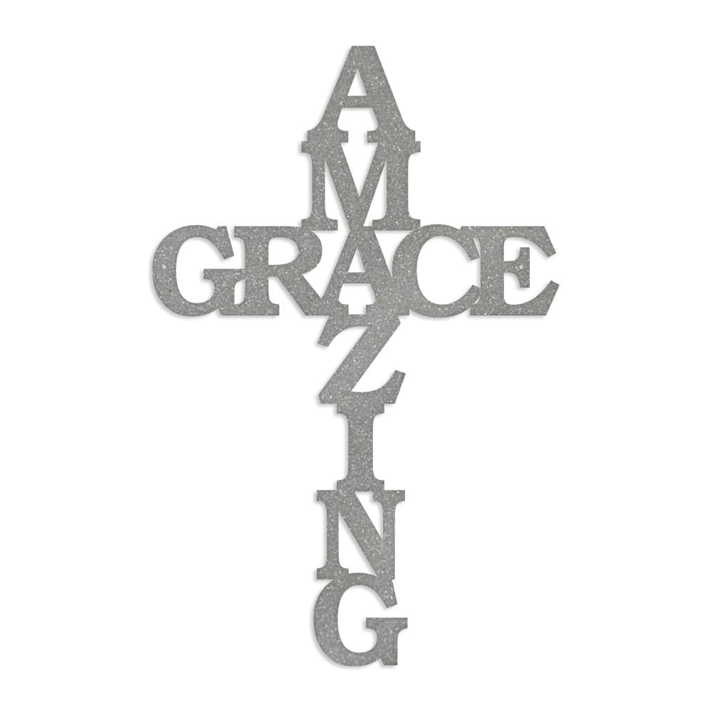 Amazing Grace Cross Jewelry Set - Necklace, Earrings & Bracelet In Stainless Steel