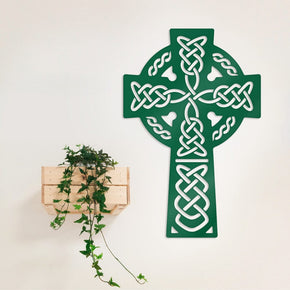 Celtic Knot Cross - Metal Decor Sign