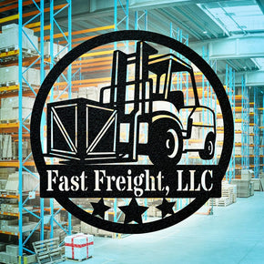 monogram metal gift Construction Collection: The Forklift Monogram