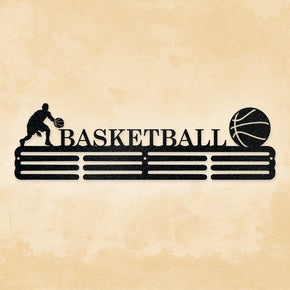 monogram metal gift 18" / Black Customized Basketball  Sport Medal Hanger