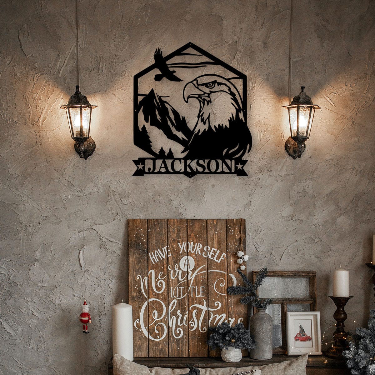 Monogram Cliff Eagle Mountain Scene Monogram - monogram metal shop