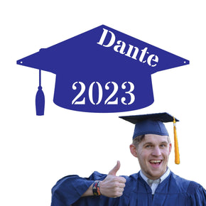 monogram metal gift Graduation Cap Personalized Metal Sign