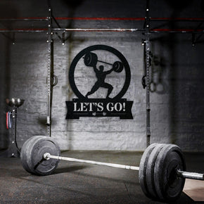 monogram metal gift Gym Clean & Jerk Monogram *with LIVE PREVIEW*