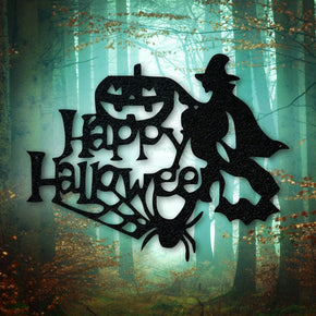 monogram metal gift Happy Halloween Metal Sign