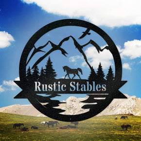 Great Outdoor Horse Pasture Monogram
