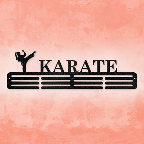Karate Girl Sport Awards Medal Hanger