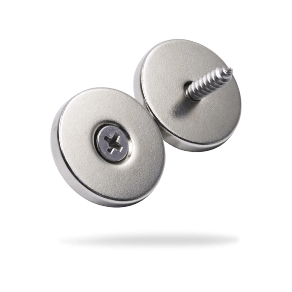 Magnetic Hanging Hardware, Set of 2 Magnets and Screw, Stainless Steel,  Perfect for Hanging Wall Art, Strong and Durable 