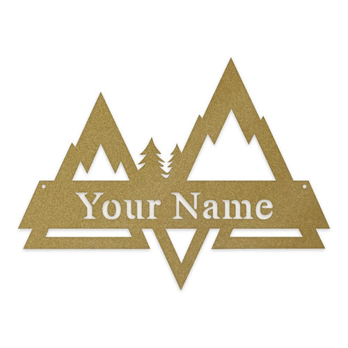 Monogram Cliff Modern Mountain Monogram - monogram metal shop
