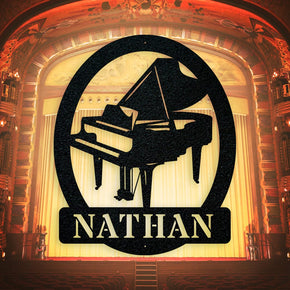 monogram metal gift Piano Monogram