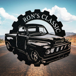 monogram metal gift Studebaker Classic Truck - Metal Car Collection Sign