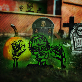 Monogram Metal Shop Metal MonogramSign Halloween Zombie 3 Piece Set Yard or Fence Signs - Metal Halloween Decor